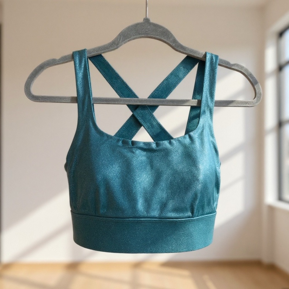 DYI Turquoise Satin Top